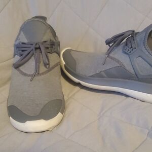 Jordan Gray and White Sneakers